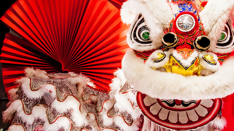 Celebrating Chinese new year in Dubai desert resort