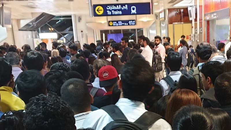 Dubai Metro 'technical glitch' leaves hundreds stranded
