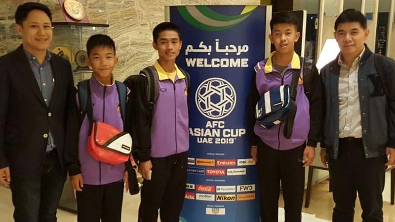 Thai cave rescue boys guests of honor in UAE for Asian Cup 2019