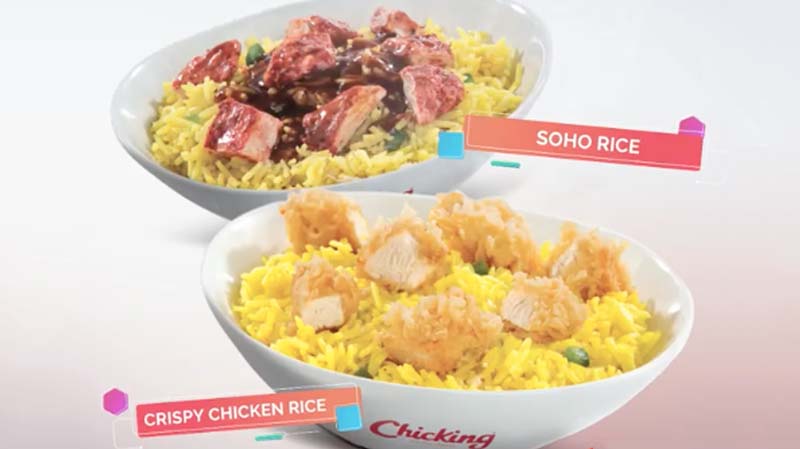 Chicking launches new rice meals