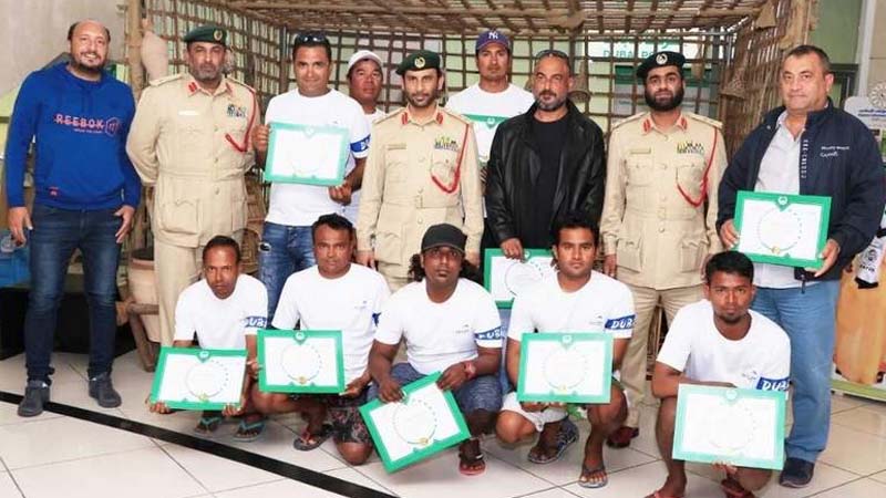 Dubai tourists rescued from sinking boat, police reward crew