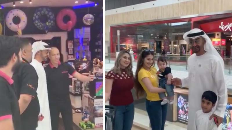 Sheikh Mohammed surprises mall visitors