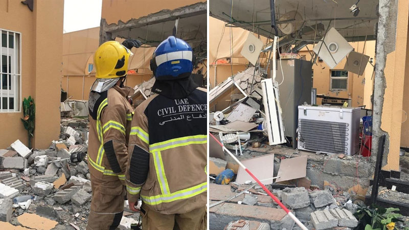 Gas cylinder explodes in Ajman villa, 1 hurt