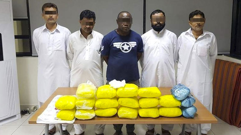 Dh200 million in drugs seized in Abu Dhabi, 5 arrested