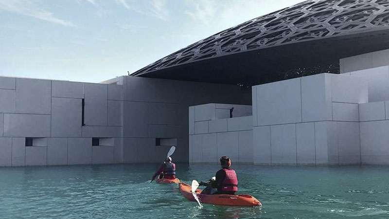 Visiting Louvre Abu Dhabi just got even cooler with kayak ride