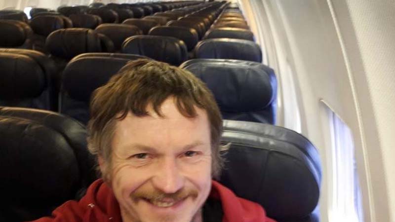 Man is only passenger on flight to Italy
