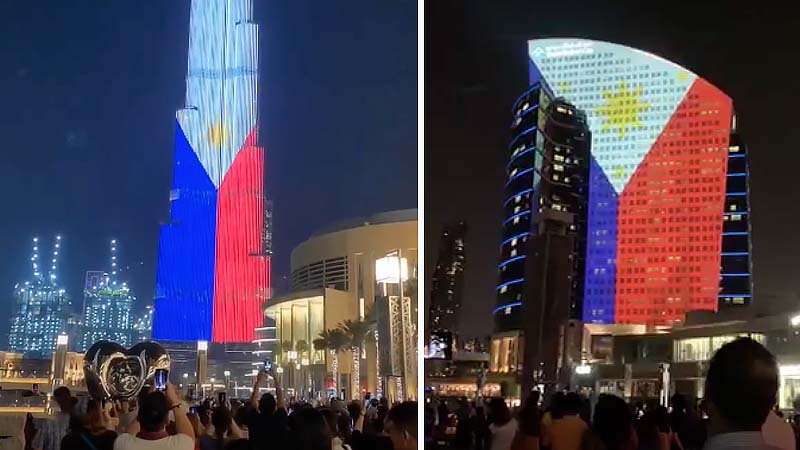 Watch Burj Khalifa, DFC light up in Philippine colours