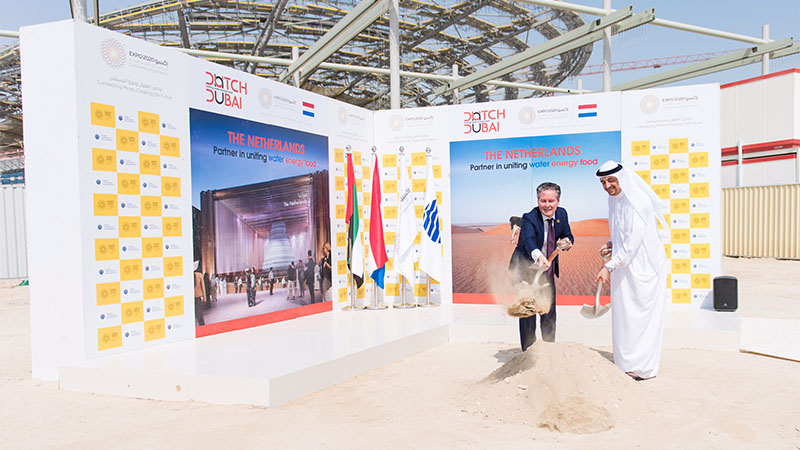 Netherland unveils water from air at Expo 2020 groundbreaking