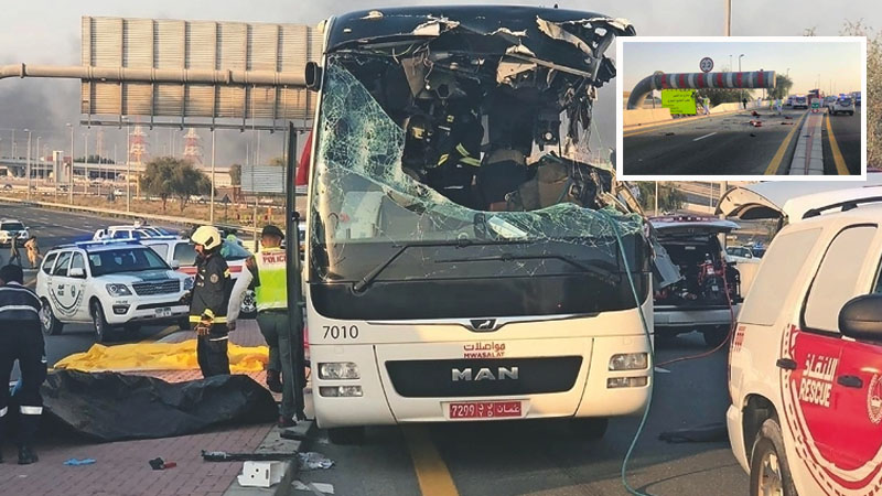 Dubai bus crash: driver's lawyer blames height barrier