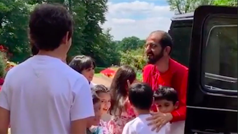 Watch Sheikh Mohammed showered with hugs in birthday video