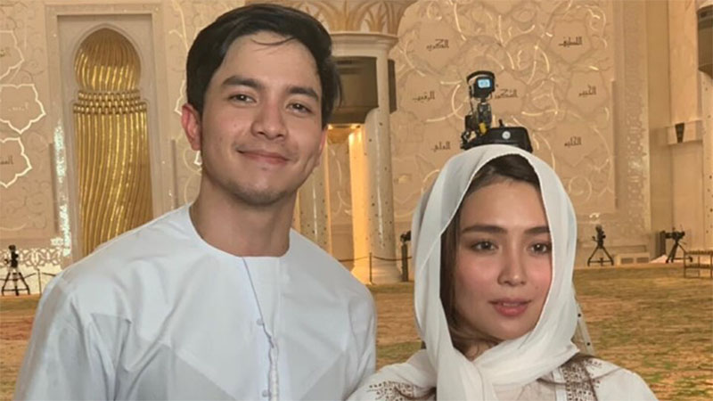 Look: Alden Richards, Kathryn Bernardo visit Abu Dhabi Sheikh Zayed Grand Mosque