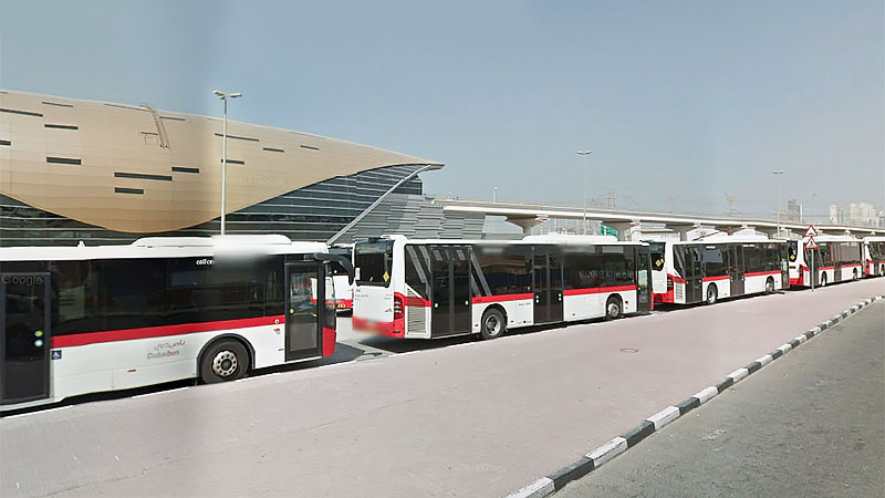 The Ibn Battuta metro and bus station in Dubai, UAE.