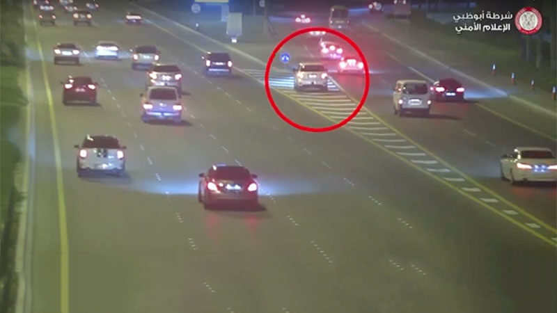 VIDEO: Brush with death as distracted driver crashes in UAE highway