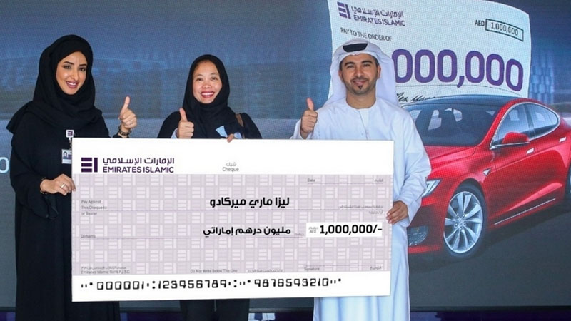 Filipina wins Dh1 million in UAE bank draw