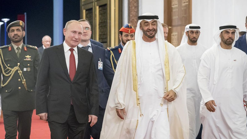 Vladimir Putin arrives in UAE on landmark visit