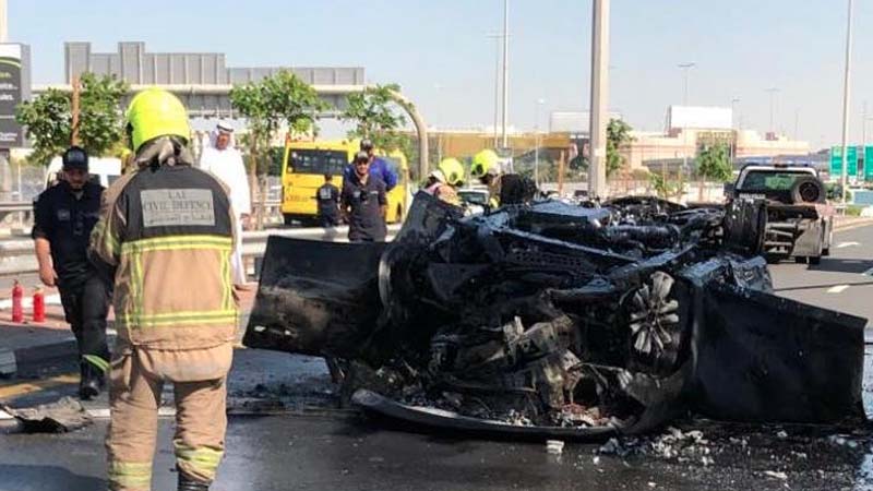 Driver burnt alive after car catches fire in Dubai tunnel crash