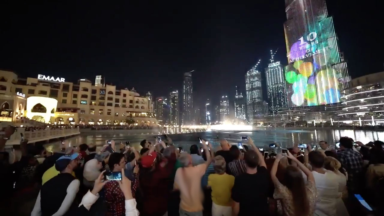 Dubai Fountain shows resume at base of Burj Khalifa