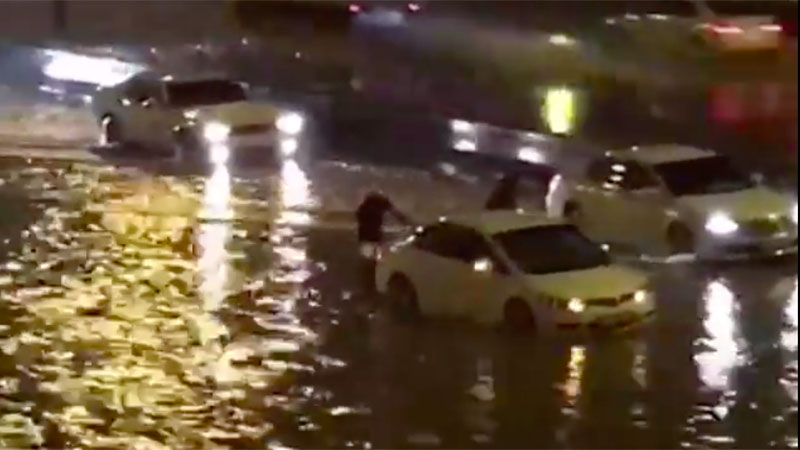 15,000 tankloads of rainwater drained from Sharjah