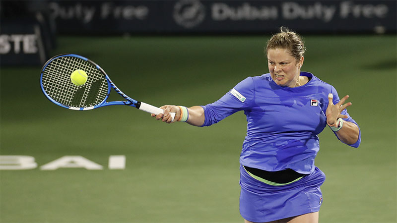 Clijsters loses to Muguruza at Dubai tennis open