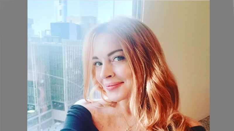 American actress Lindsay Lohan.