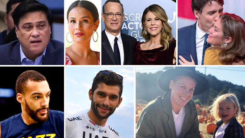 Coronavirus: public figures, celebs and sports stars who tested positive