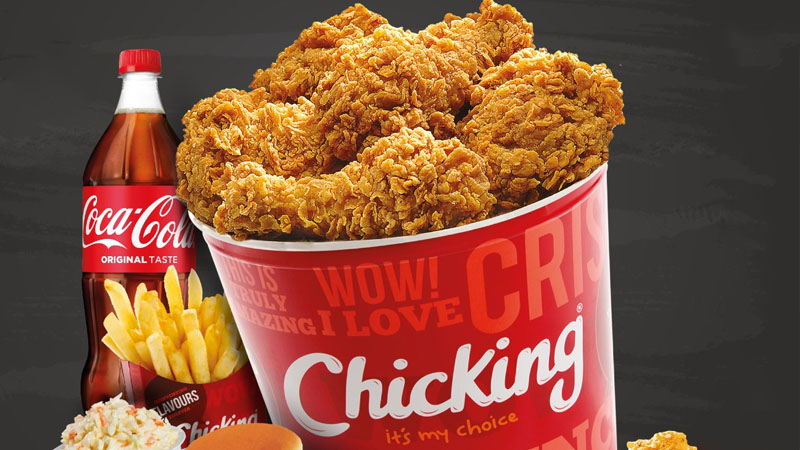 Chicking chicken bucket to share for Dh45