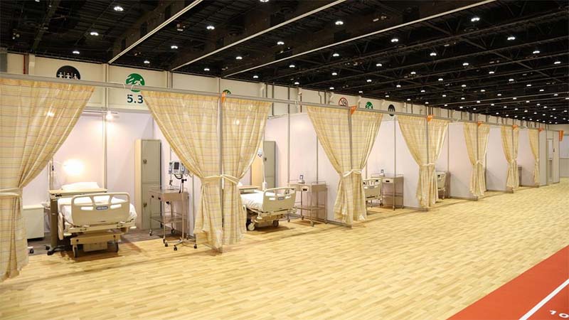 Sneak peek: ADNEC transforms into field hospital