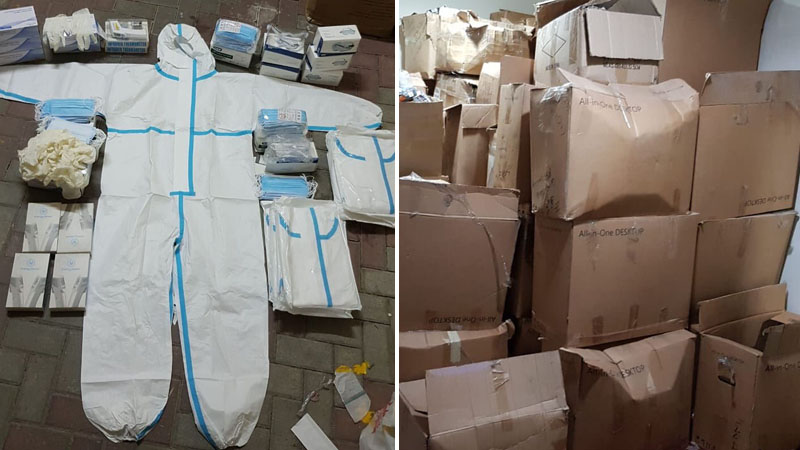 Fake and used PPE seized in Dubai raid
