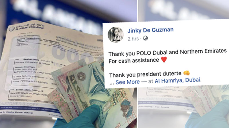 Filipina in Dubai receives Dh730 cash assistance