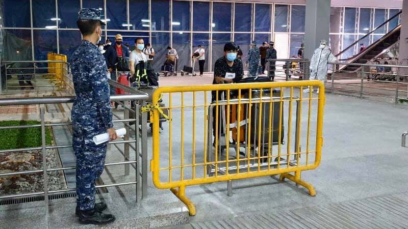 At the Ninoy Aquino International Airport in Manila, Philippines. DEPARTMENT OF TRANSPORT