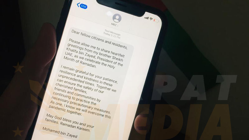 Did you get Sheikh Mohammed Bin Zayed’s inspiring SMS message?