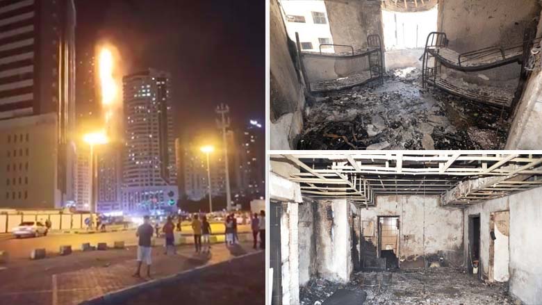 Sharjah tower fire caused by cigarette, police on hunt for culprit