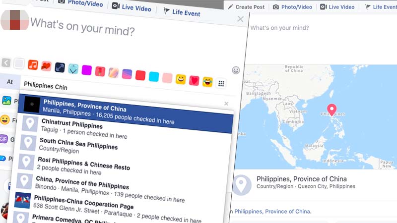 Facebook geotag labeling Philippines as China province sparks controversy