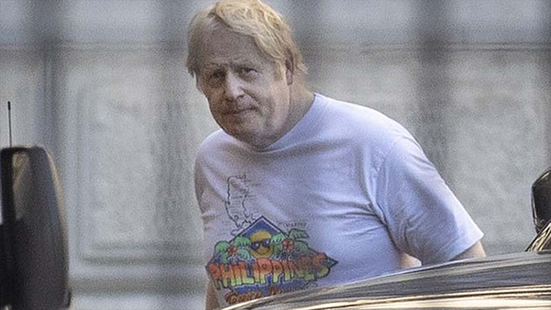 LOOK: British PM Boris Johnson spotted wearing Philippines t-shirt