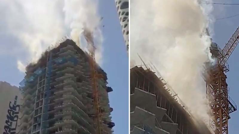 Fire breaks out in Dubai Business Bay building