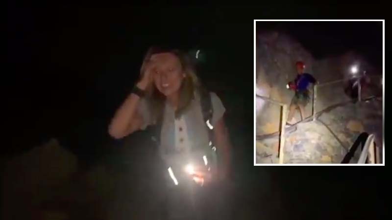 Watch: Stranded siblings rescued from Ras Al Khaimah mountain
