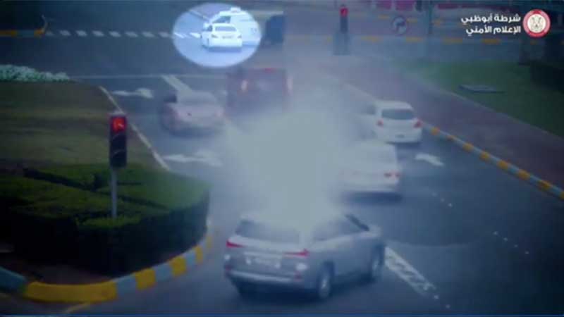 Jumping red light in UAE: Crash footage released