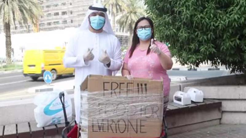 UAE vlogger Khalid Al Ameri surprises ‘hero’ Filipina in Dubai with Dh10,000