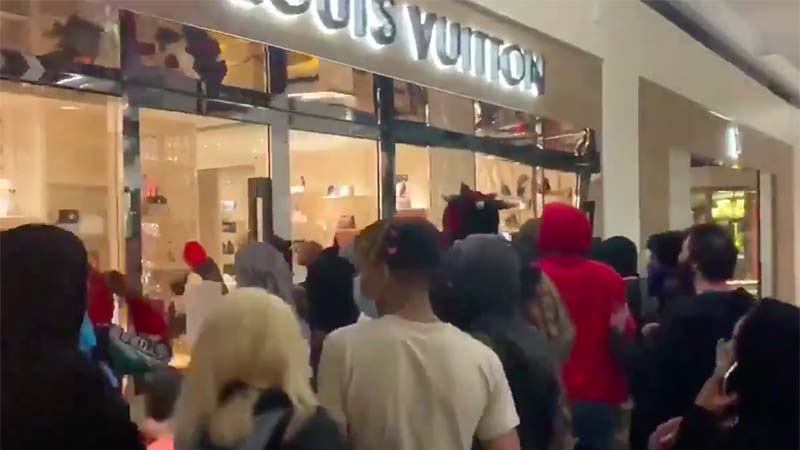 Watch: Looters storm Louis Vuitton store in US