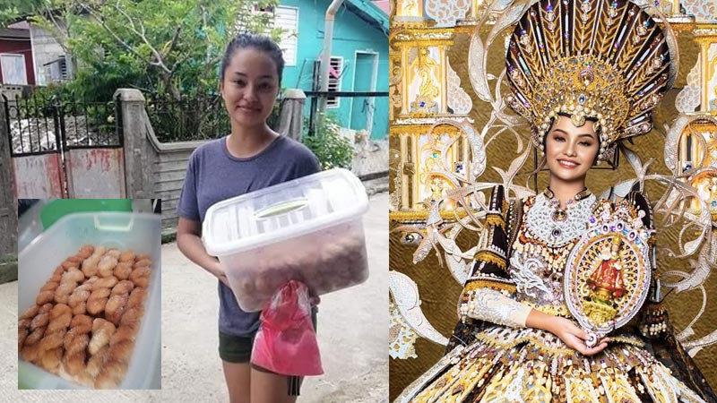 Filipino beauty queen sells street food amid coronavirus pandemic