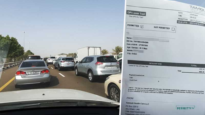 Long car queues, 2-week wait for appointment at Abu Dhabi Covid-19 rapid test centre in Ghantoot