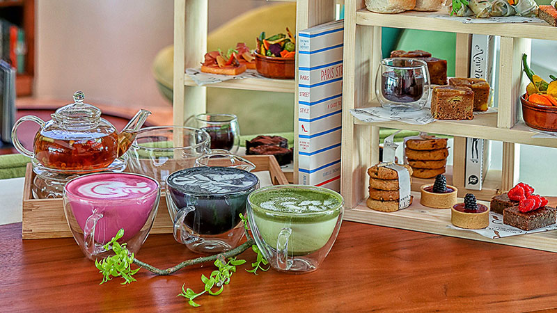 Healthy afternoon tea at The Retreat Palm Dubai