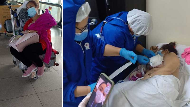 Dubai Filipina who hid breast cancer from family returns home, friends appeal for help