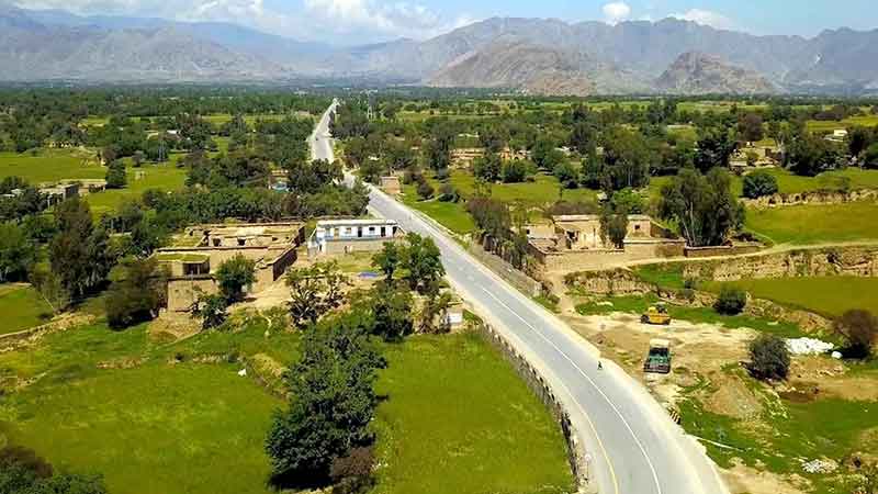The Sheikh Mohammed Bin Zayed Road in Pakistan.