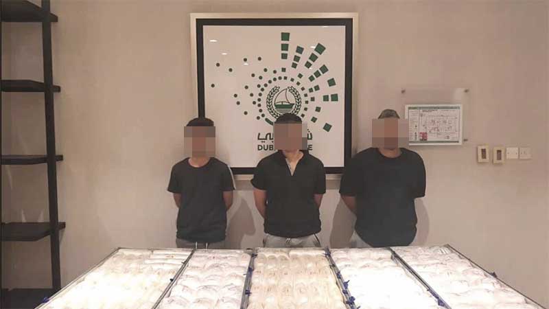 3 arrested in Dubai after trying to smuggle drugs in shipping container