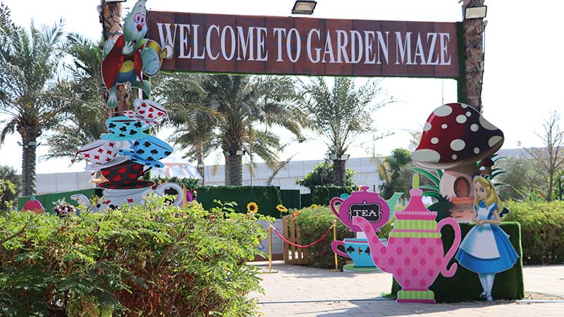 Have fun getting lost at new Alice In Wonderland Garden Maze in Dubai