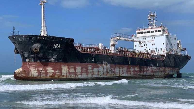 5 sailors stuck in tanker stranded off Umm Al Quwain beach