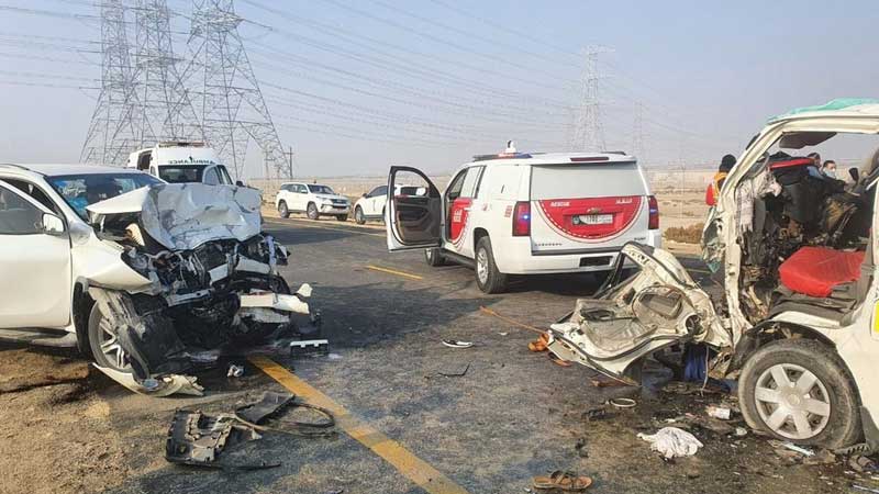 Dubai Police official issues warning after crash leaves 15 hurt