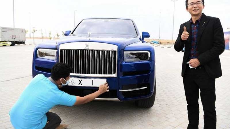 Chinese expat buys Rolls Royce for rare number plate in UAE