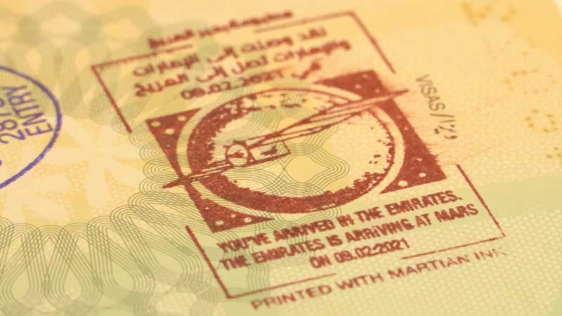 UAE stamps Martian Ink on visitors’ passport